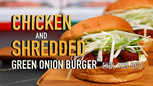 Easy QuicKimchi chicken and shredded green onion burger Recipe